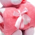 Manta e Bichinho Pelúcia Bouton Baby Teddy c/ Touca Microfibra Rosa