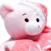 Manta e Bichinho Pelúcia Bouton Baby Teddy c/ Touca Microfibra Rosa