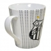 Caneca De Porcelana Allmix Estampa Santos 290 ML Branco