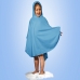 Poncho Tecebem Malha Plush Atoalhado Tam Único Com Capuz 80cmx95cm Azul