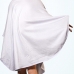 Poncho Tecebem Malha Plush Atoalhado Tam Único Com Capuz 80cmx95cm Branco