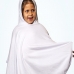 Poncho Tecebem Malha Plush Atoalhado Tam Único Com Capuz 80cmx95cm Branco