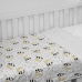 Cobre Leito Tecebem Baby Malha Estampado Iris 85cm x 145m Branco