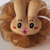 Esponja de Banho Bouton com Bichinho Boneca com Corda Nylon Marrom