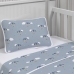 Jogo de Cama Tecebem Baby Malha Estampado Zoe 3 Peças Branco