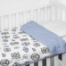 Cobre Leito Tecebem Baby Malha Estampado Guilherme 85cm x 145m Azul