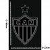 Toalha Social Buettner Jacquard Veludo Futebol Atletico Mineiro 33cmx50cm Preto