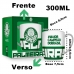 Caneca Porcelana Premium BrasFoot Palmeiras 300 ML Urban Licenciada Branco