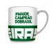 Caneca Porcelana Premium BrasFoot Palmeiras 300 ML Urban Licenciada Branco