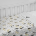 Cobre Leito Tecebem Baby Malha Estampado Iris 85cm x 145m Branco