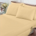 Jogo de Cama Buettner Queen Malha Basic Liso 3 Peças Amarelo