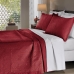 Kit Colcha Queen Micromink em Matelassê S/Costura C/Dois Porta Travesseiros Buettner Enos Vermelho