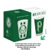 kit Copo Dose Vidro BrasFoot Palmeiras 2 Unidades Iron 360 Licenciado 55ml Branco