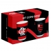 kit Copo Dose Vidro BrasFoot Flamengo 2 Unidades Iron 360 Licenciado 55ml Branco