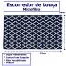 Escorredor de Louça Jolitex Microfibra 100% Poliéster 38cm X 51cm Azul