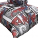 Jogo de Cama Portallar Solteiro Malha Mista Estampado Disney Marvel Spider Cartoon 2 Pçs Preto