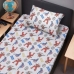 Jogo de Cama Portallar Solteiro Malha Mista Estampado Disney Marvel Assemble Avengers Shield 2 Pçs Cinza