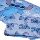 Jogo de Cama Portallar Casal Joy Malha Mista Estampado Disney Stitch 3 Pçs Azul